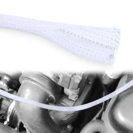 10ft-1/4inch White Cable Management Sleeves