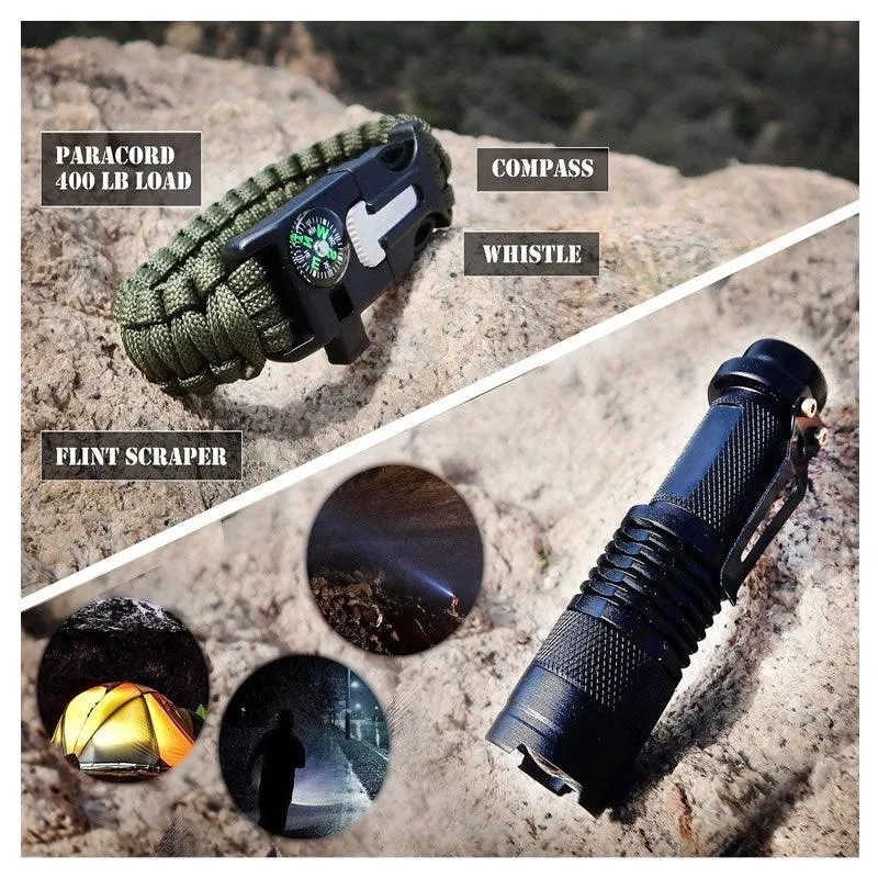 182 in 1 Tactical Emergency Outdoor First Aid and Survival Kit AGCY-16