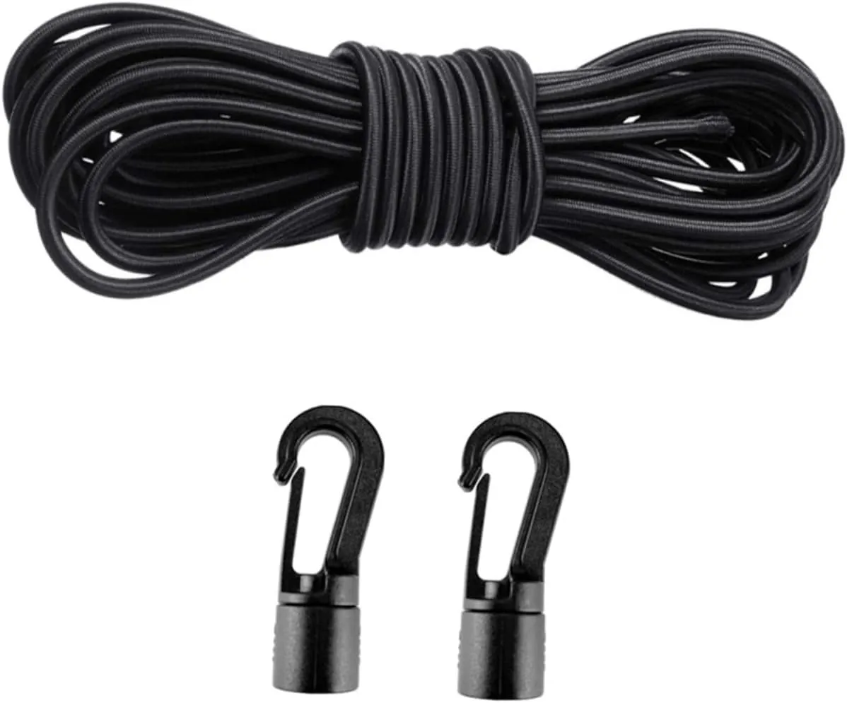 1Set Elastic Bungee Cord Kit with Hooks Heavy Duty Shock Cord for Kayak Tent and Outdoor Use Durable and Flexible Bungee Straps for Various Applications