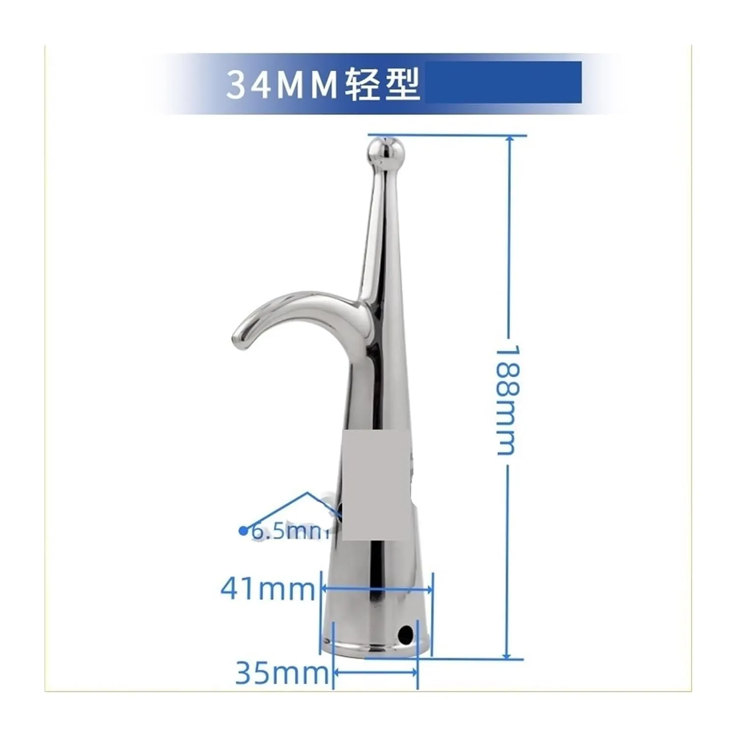 316 Stainless Steel 28/34/31mm Boat Hook,Heavy ty Mooring Marine Replacement Top Pole/Tube/Pipe Boat//Raft Docking-1Pack(Light 34MM)