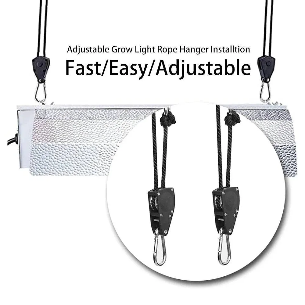 4pcs Pulley Ratchets Heavy Duty Rope Clip Hanger Adjustable Lifting Pulley Lanyard Hanger Boat Bow Rope Lock Tie Down Strap