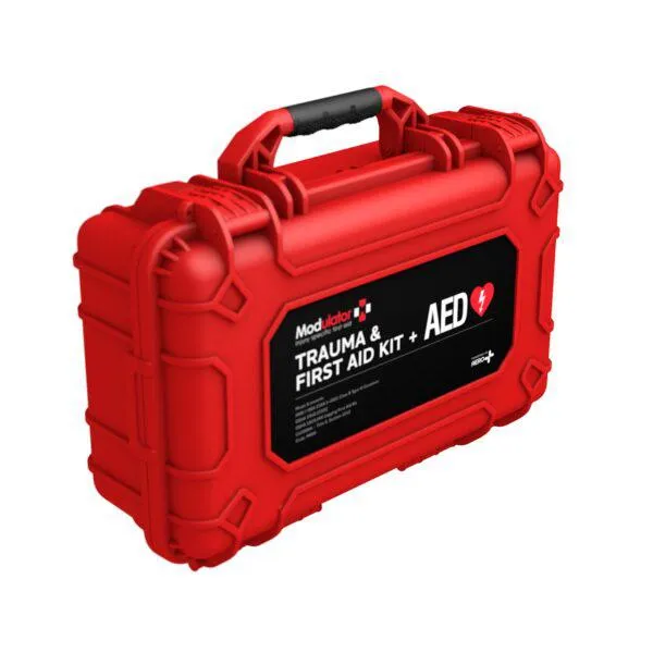 Aero Healthcare M600-5 Modulator Trauma Kit with Heartsine 360P & Bleed Control - XL Rugged Hard Case