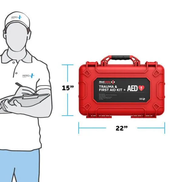 Aero Healthcare M600-7 Modulator Trauma Kit with Bleed Control without AED - XL Rugged Hard Case