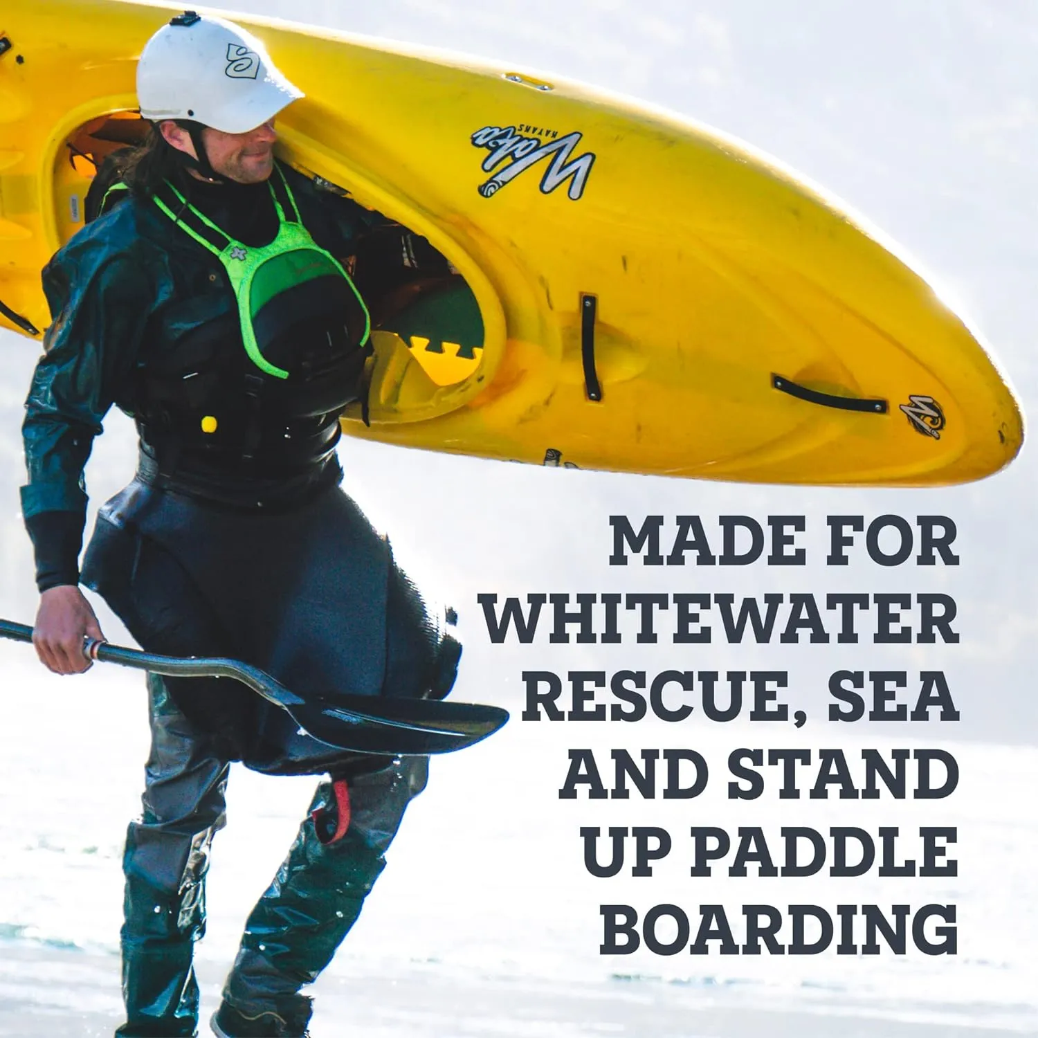 Astral, GreenJacket, Life Jacket/Life Vest for Adults, PFD for Whitewater, Rescue, Kayaking, Fishing, SUP, Rafting