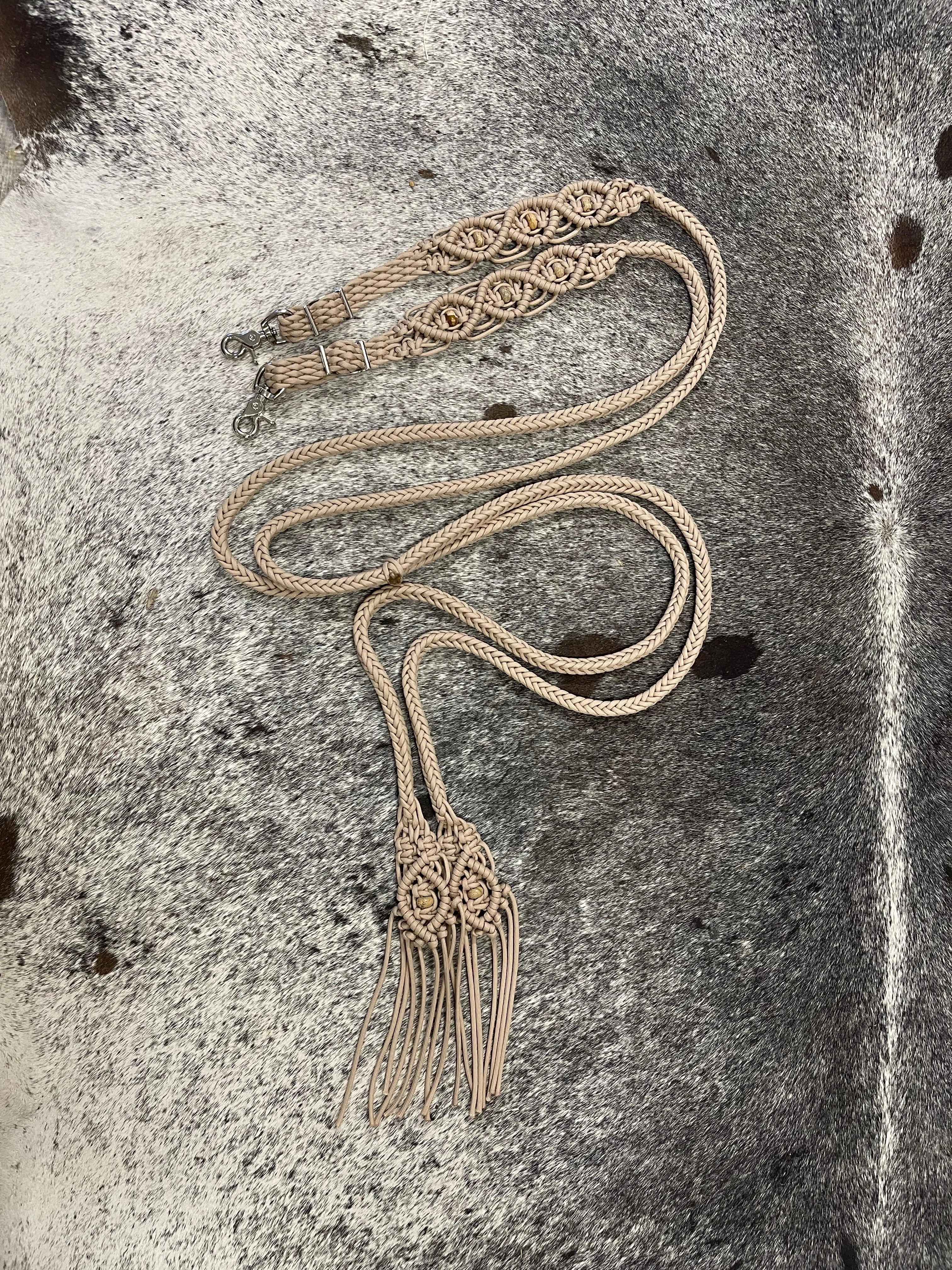 Beaded Browband Headstall and matching split reins with a fancy braided browband all sizes