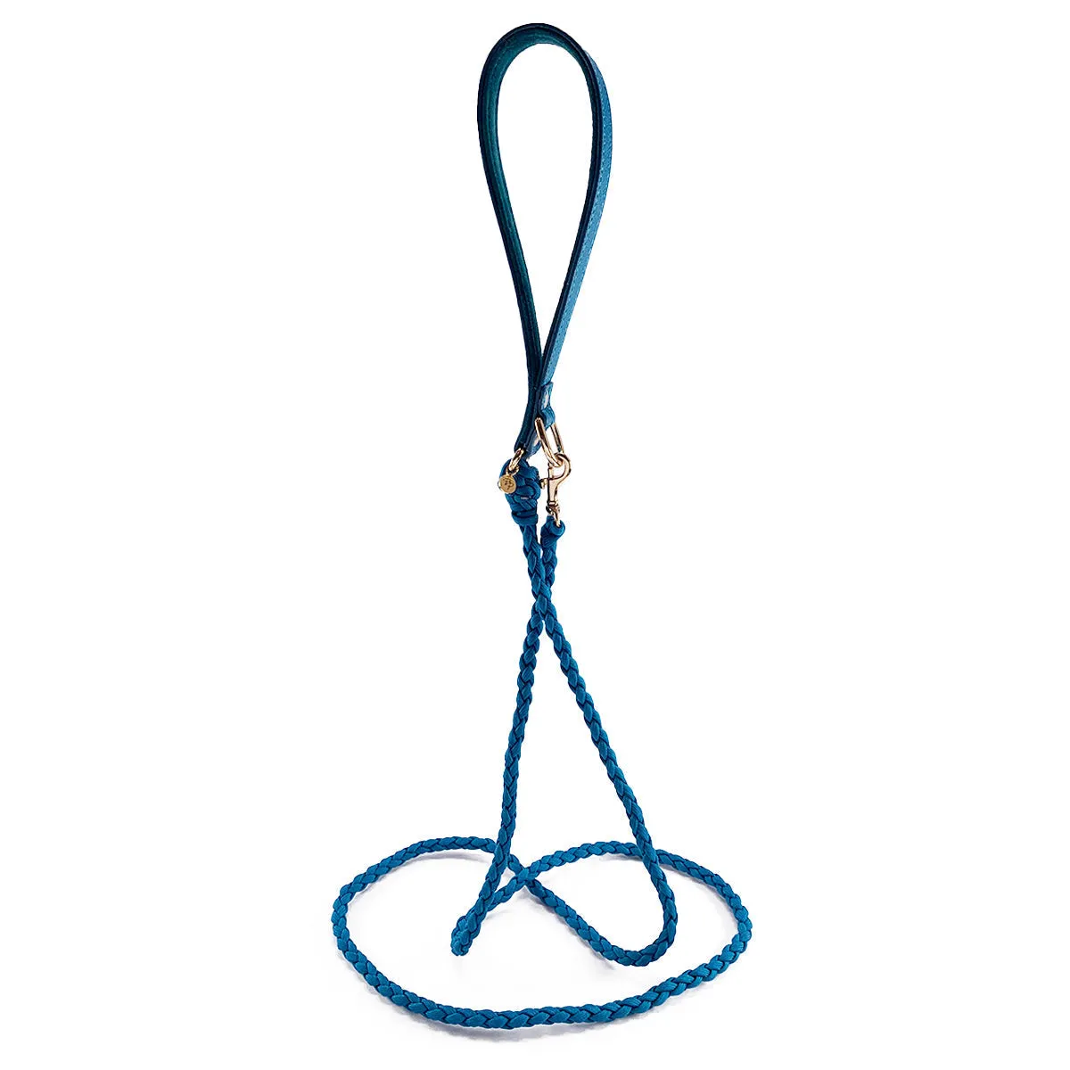 Beverly Bella Leather Dog Leash Caribbean