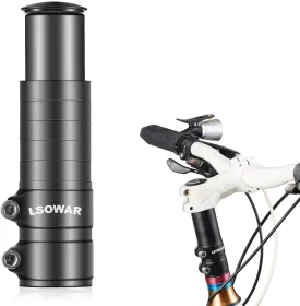 Bike Stem Riser, MTB Handlebar Riser Extender Bicycle Aluminium Alloy Head up Adapter for Mountain Bike, Road Bike, MTB, BMX