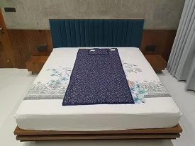 Bio Magnetic Mattress Topper/Pad Blue (3x6 feet) & with 1 Pillow Pad Magnetic Therapy