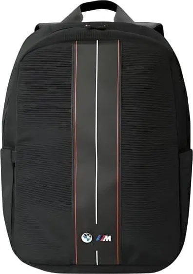 BMW Nylon Red Stripe Backpack for 16" Laptop Black - BMBP15COMPVSKR
