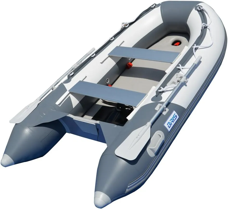 BRIS 9.8 ft Inflatable Boat Inflatable Dinghy Yacht Tender Raft with Air-Deck Floor