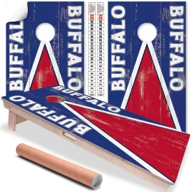 Buffalo Cornhole Board Wraps and Decals for Boards Set of 2 Skins Professional Vinyl Covers Sticker - Football Tailgating Cornhole Wraps Stickers Cornhole Skins Cornhole Wraps for Boards