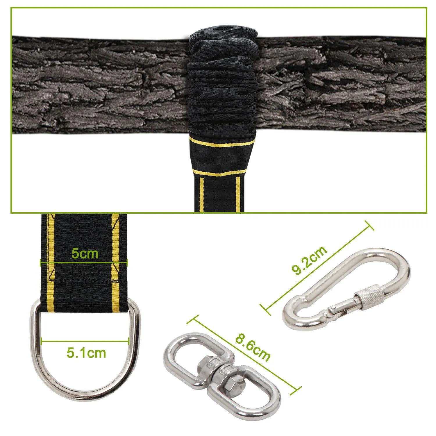 Carabiner Hooks Clips Hammock Locking Carabiner Heavy Duty Screw