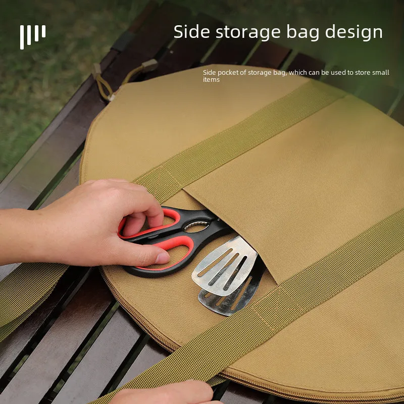 Cast Iron Outdoor Cookware Set with Storage Bag