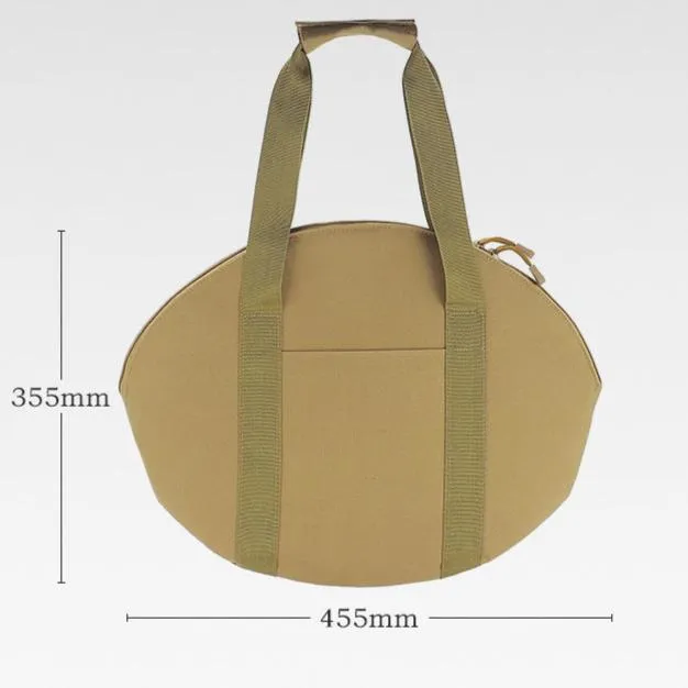 Cast Iron Outdoor Cookware Set with Storage Bag