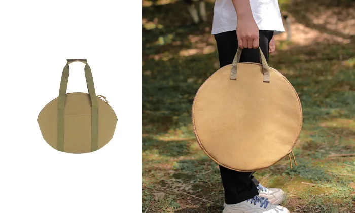 Cast Iron Outdoor Cookware Set with Storage Bag