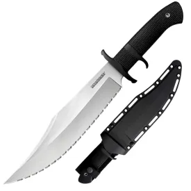 Cold Steel Fixed Knife - Marauder Serrated Edge Clip Point Steel Blade | CS39LSWBS