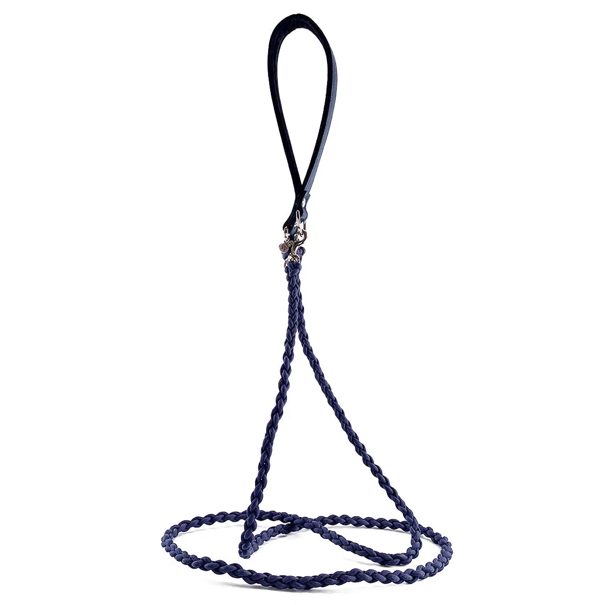 Colima Bella Leather Dog Leash Orion Blue