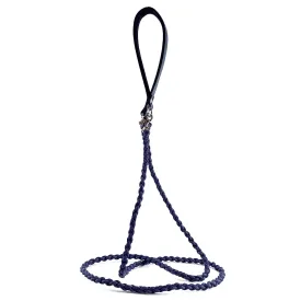 Colima Bella Leather Dog Leash Orion Blue