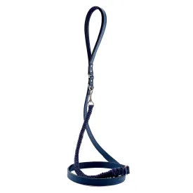 Colima Classic Leather And Macrame Dog Leash Orion Blue