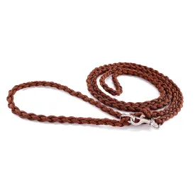 Colima Finn Leather Dog Leash Chocolate