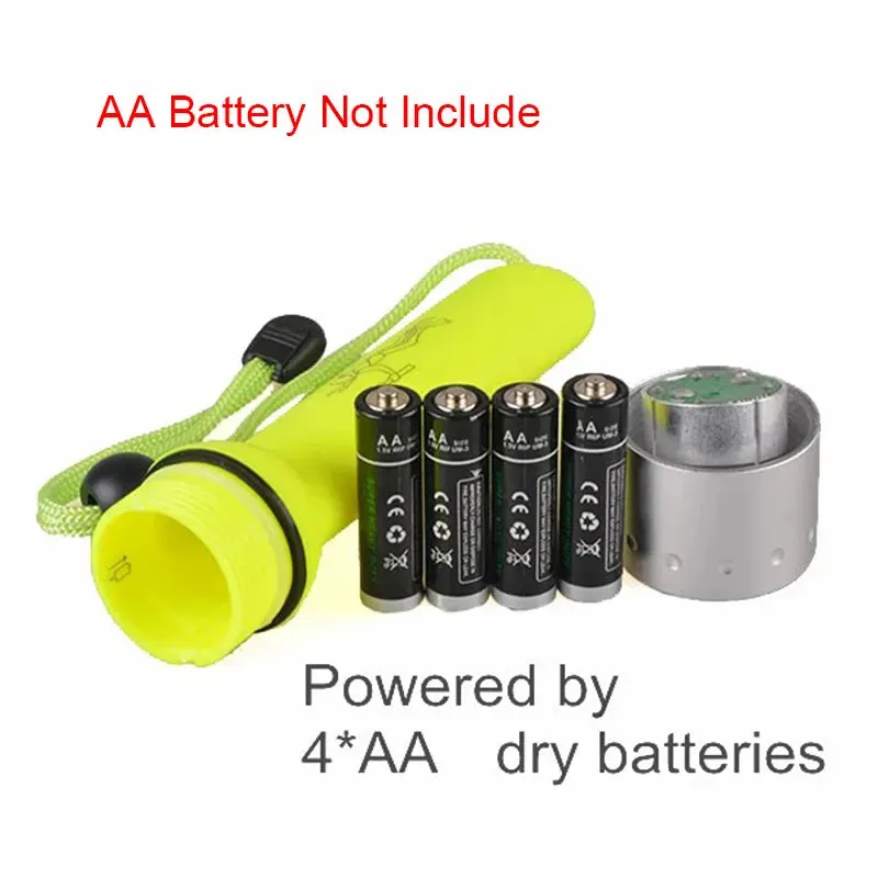 D5 Professional Waterproof Underwater Diving LED Flashlight Torch Equipment LED Scuba Dive Flashlights Torch Lamp Light Linterna