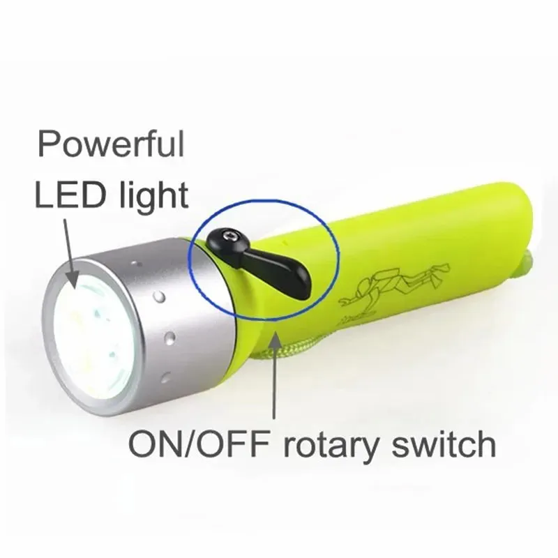 D5 Professional Waterproof Underwater Diving LED Flashlight Torch Equipment LED Scuba Dive Flashlights Torch Lamp Light Linterna