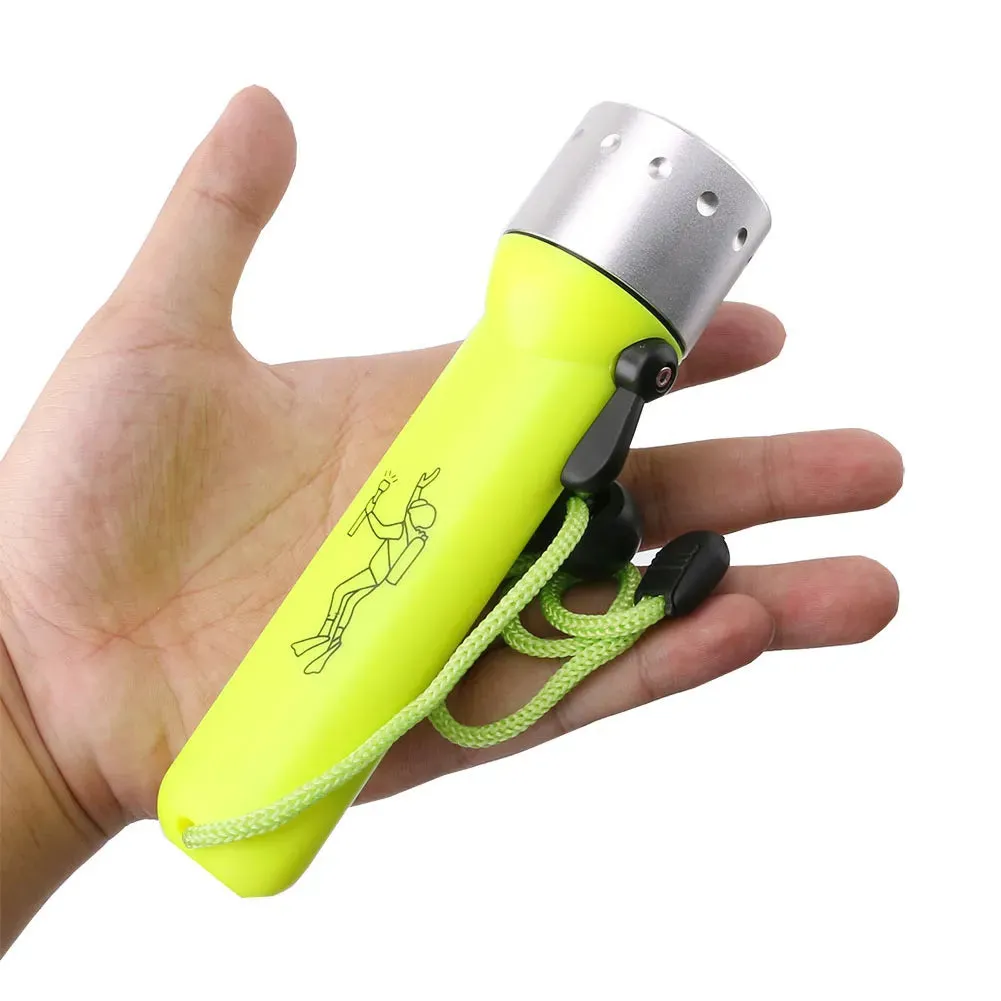 D5 Professional Waterproof Underwater Diving LED Flashlight Torch Equipment LED Scuba Dive Flashlights Torch Lamp Light Linterna
