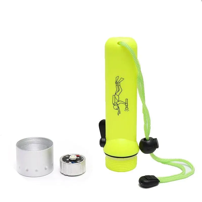 Diving Flashlight Super Bright 2000LM Q5 Waterproof Underwater Flash Deep Diving Snorkeling LED Diving Light Equipment