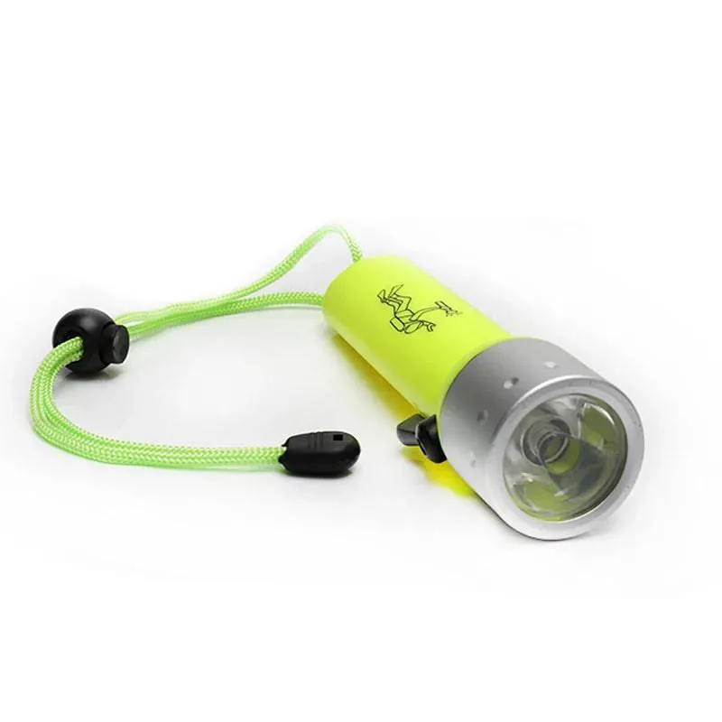 Diving Flashlight Super Bright 2000LM Q5 Waterproof Underwater Flash Deep Diving Snorkeling LED Diving Light Equipment