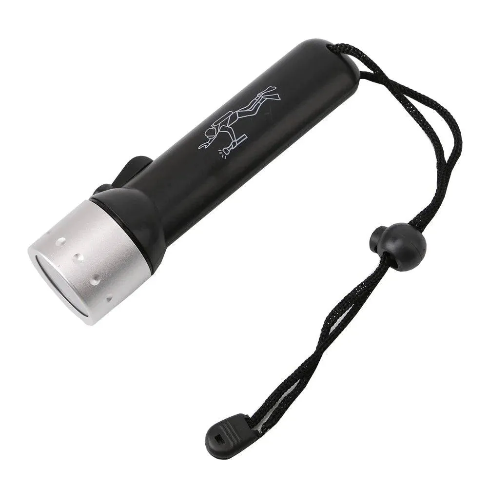 Diving Flashlight Super Bright 2000LM Q5 Waterproof Underwater Flash Deep Diving Snorkeling LED Diving Light Equipment
