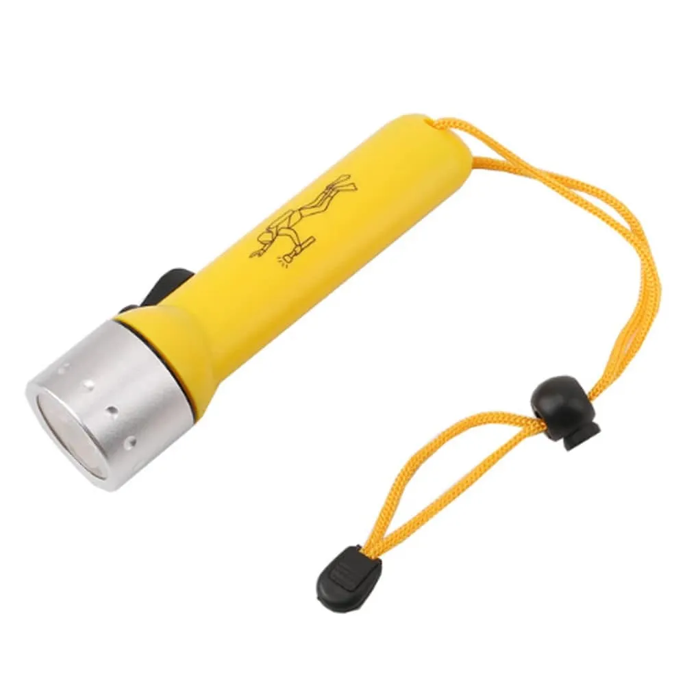 Diving Flashlight Super Bright 2000LM Q5 Waterproof Underwater Flash Deep Diving Snorkeling LED Diving Light Equipment