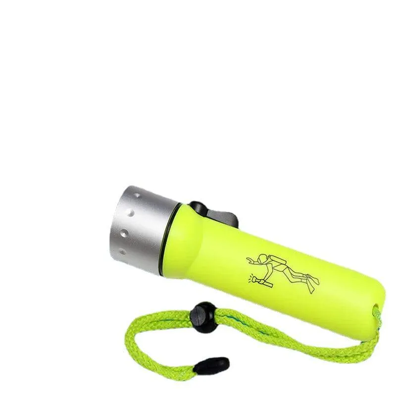 Diving Flashlight Super Bright 2000LM Q5 Waterproof Underwater Flash Deep Diving Snorkeling LED Diving Light Equipment