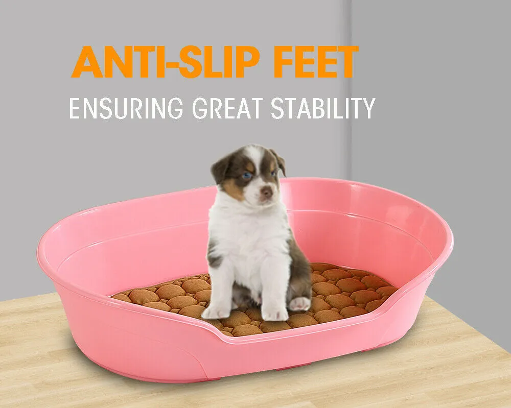 Durable Washable Plastic Pet Bed with Anti-skid Pad - YES4PETS