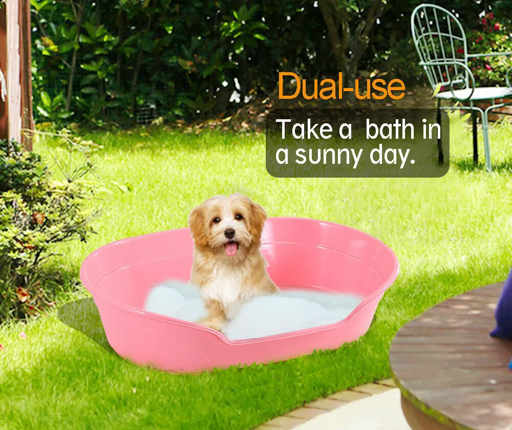 Durable Washable Plastic Pet Bed with Anti-skid Pad - YES4PETS