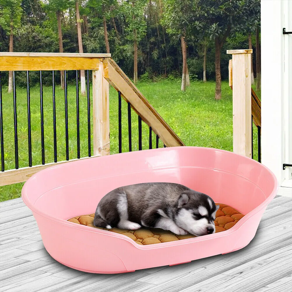 Durable Washable Plastic Pet Bed with Anti-skid Pad - YES4PETS