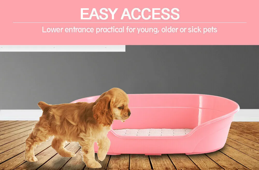 Durable Washable Plastic Pet Bed with Anti-skid Pad - YES4PETS