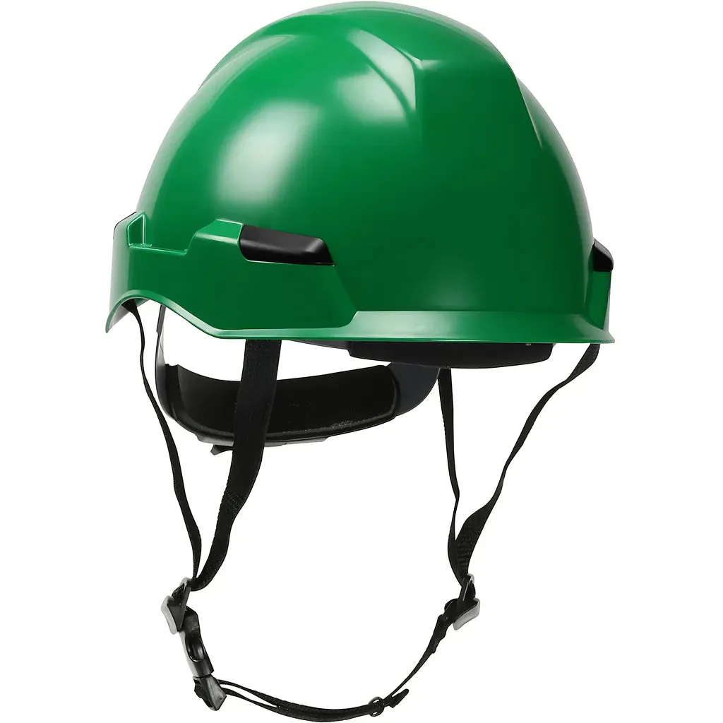 Dynamic 280-HP141R-04 Industrial Climbing Helmet with Polycarbonate / ABS Shell, Nylon Suspension, Wheel Ratchet Adjustment and 4-Point Chin Strap