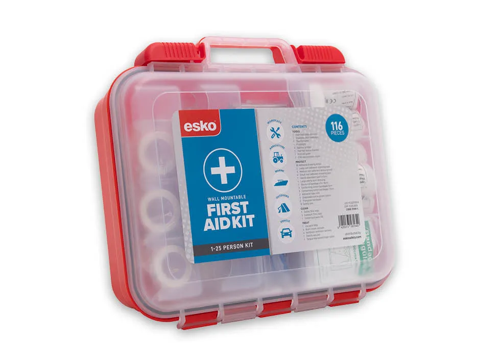 Esko Large First Aid Kit -Wall Mountable Comprehensive, Compliant And Convenient First Aid Kit