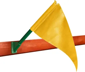 Gorilla Playsets 09-1014-Y Flag Kit & Base Playset Accessory with Flag Pole, Yellow
