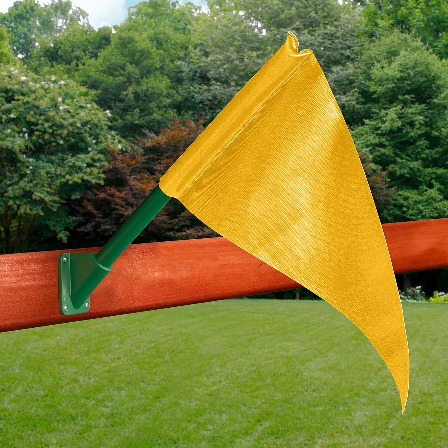 Gorilla Playsets 09-1014-Y Flag Kit & Base Playset Accessory with Flag Pole, Yellow