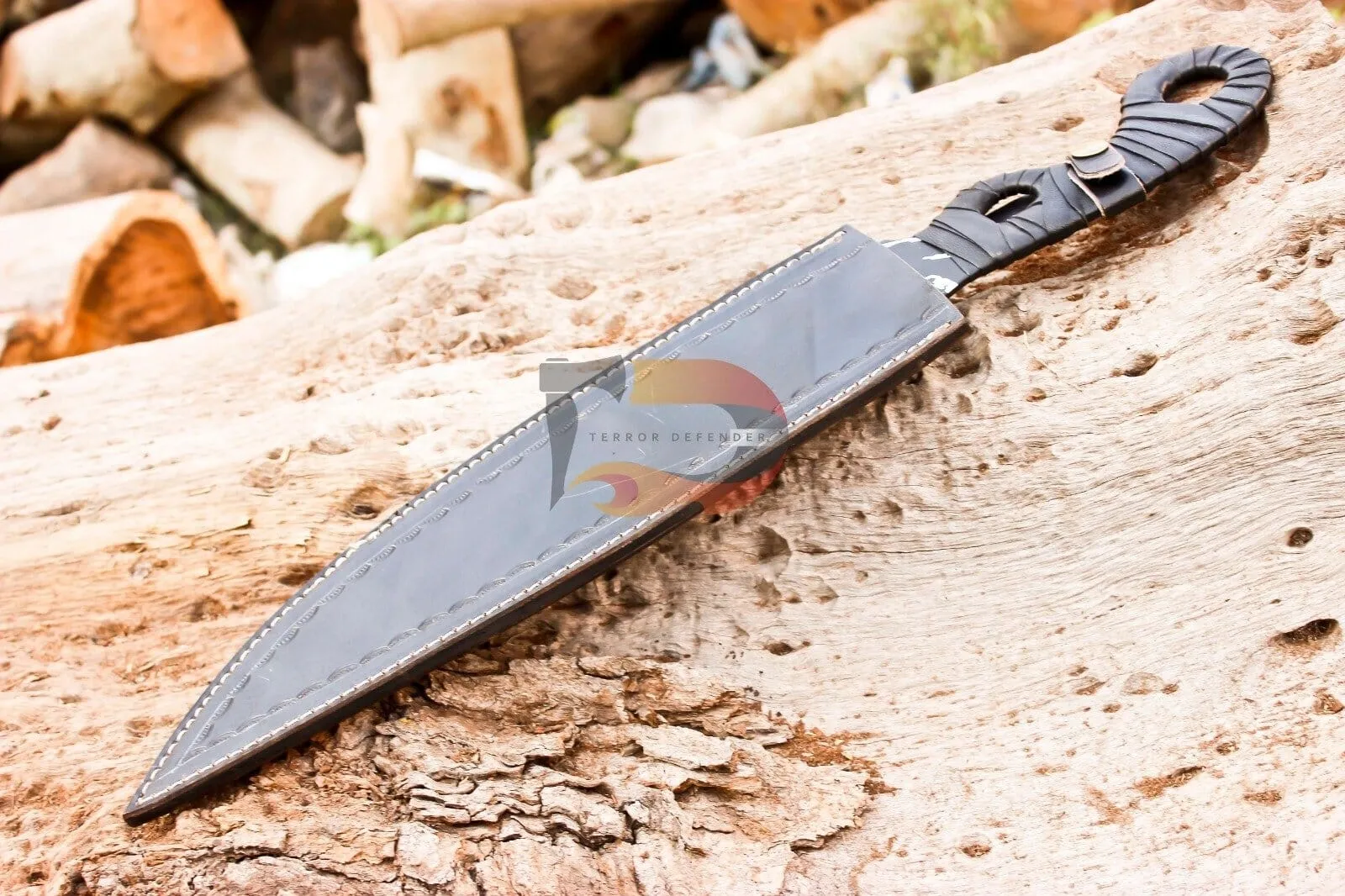 Handmade Stainless Steel Hunter Knife Destiny Dagger Forge BLOSSOM Pattern Steel Replica