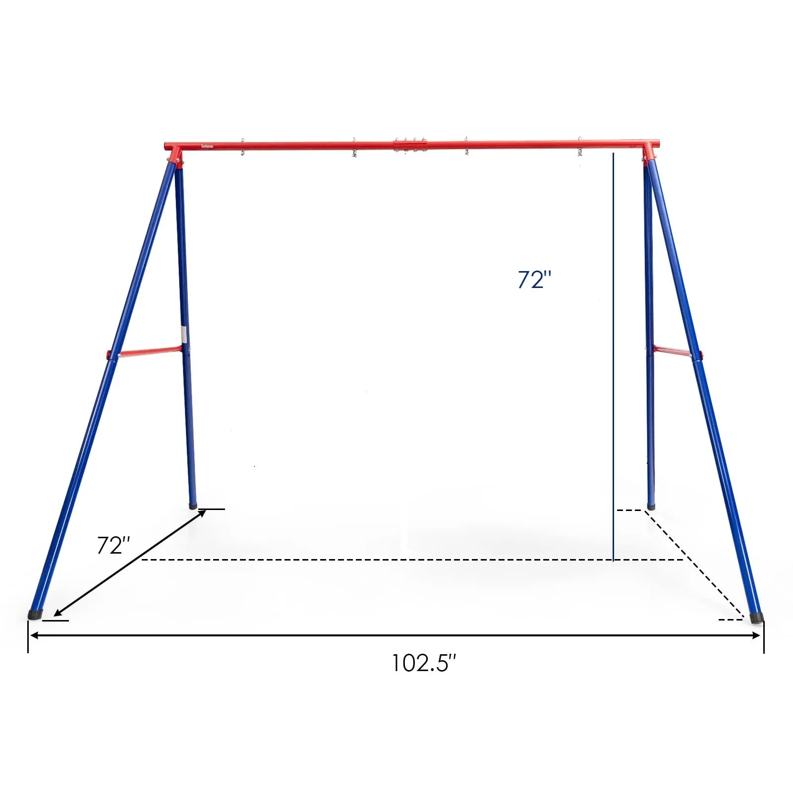 INFANS Swing Stand, 550 lbs Heavy Duty Metal Swing Frame, Extra Large A-Frame Swing Stand for Kids and Adult