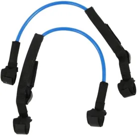 Inflatable Paddle Boards 2PCS 22-34inch Adjustable Windsurf Harness Leash High Elastic Surfboard Safety Leash Water Sports Surfing Accessory Vacation Must Haves (Color : 22 28 inch Blue)