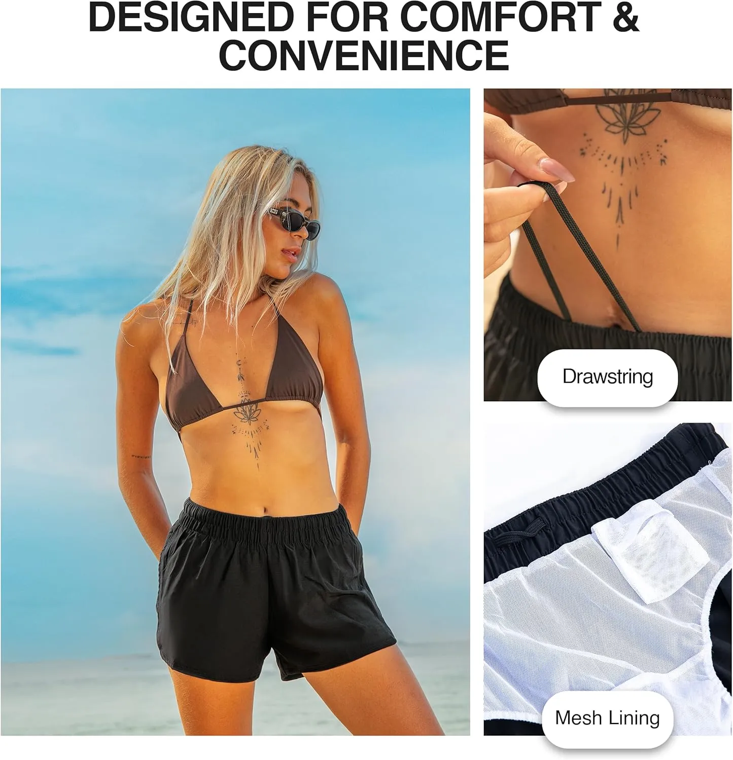 Kanu Surf Women's Standard Lori Stretch UPF 50  Active Swim and Workout Boardshort
