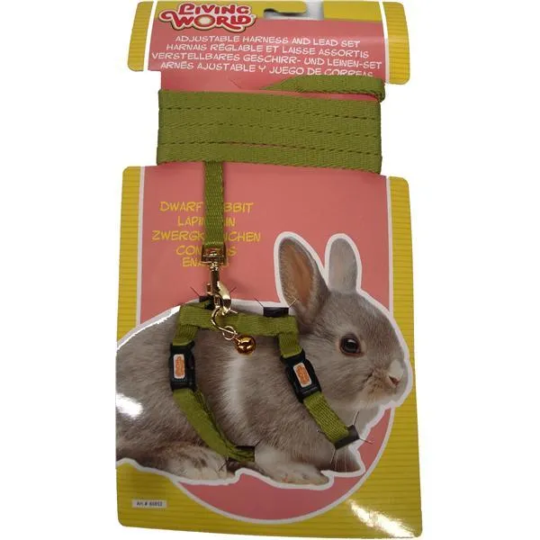 Living World Dwarf Rabbit Harness and Lead Set