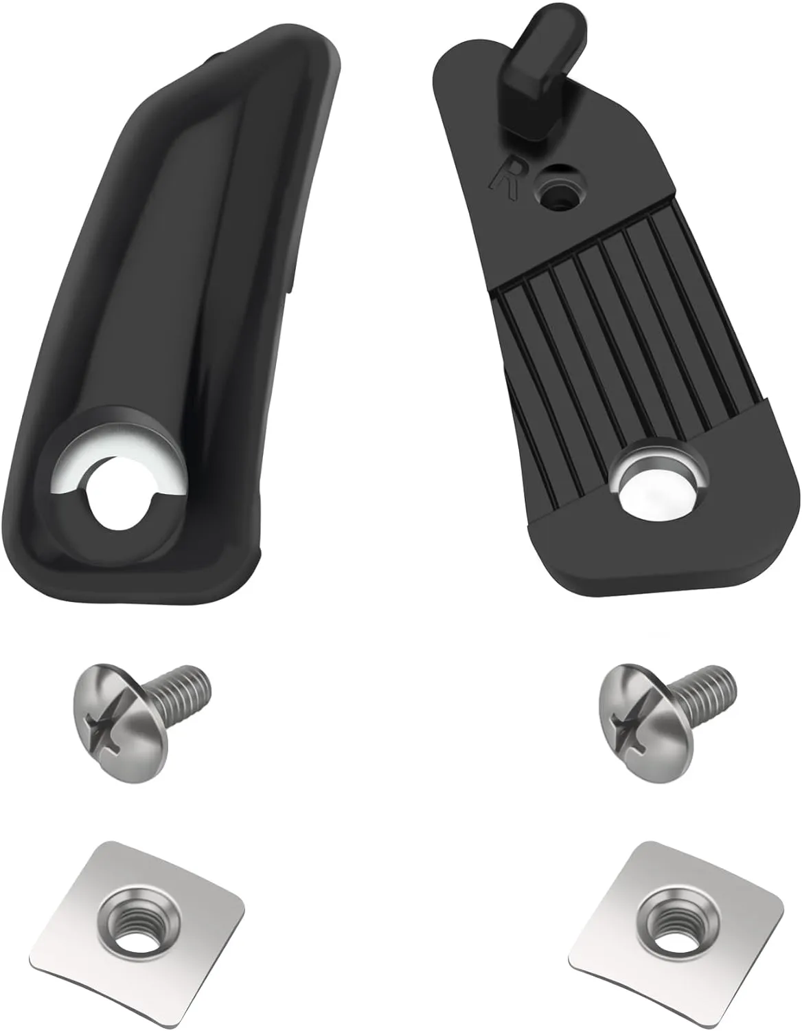 Loc Chinstrap Fastener Kit Fits for Riddell Speed Flex Helmet Football Chin Strap, Effective and Stable Riddell Speedflex Chin Strap,Used for Repairing Most Youth Soccer Helmets and Face Shields,Black