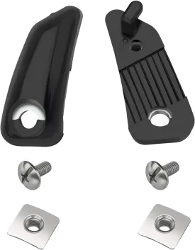 Loc Chinstrap Fastener Kit Fits for Riddell Speed Flex Helmet Football Chin Strap, Effective and Stable Riddell Speedflex Chin Strap,Used for Repairing Most Youth Soccer Helmets and Face Shields,Black