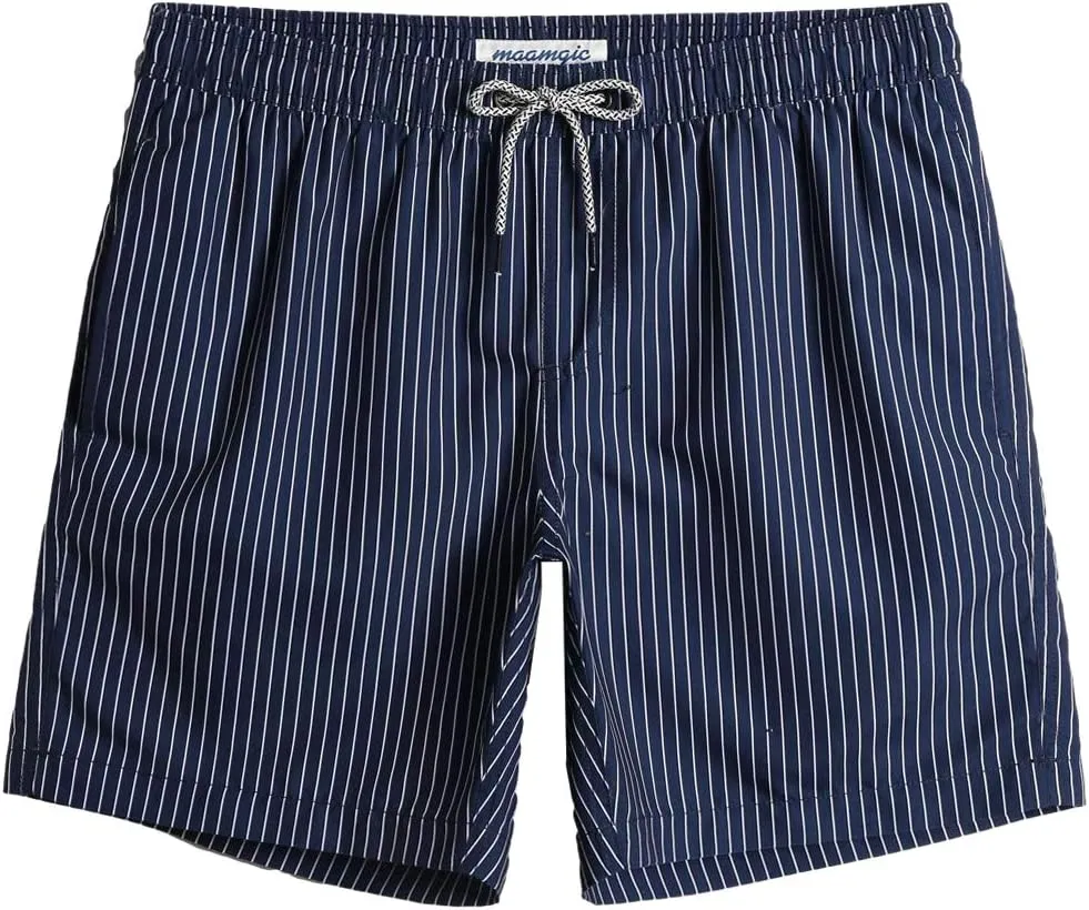maamgic Mens Slim Fit Swim Shorts Swim Trunks 7 inch Quick Dry Mens Bathing Suits with Mesh Lining