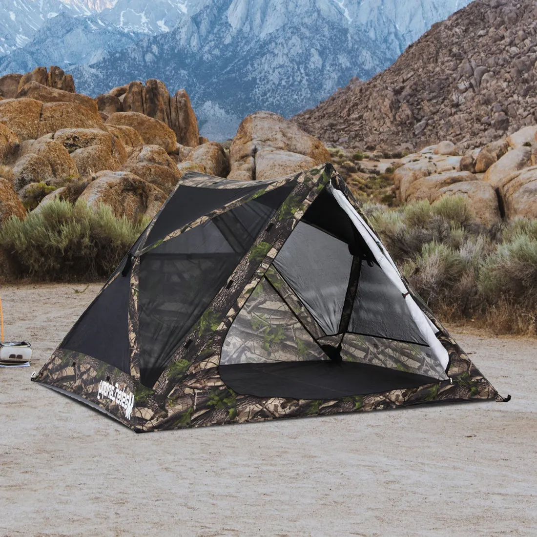 MASTERCANOPY 7x7 Portable Screen House Room Pop up Gazebo Outdoor Camping Tent