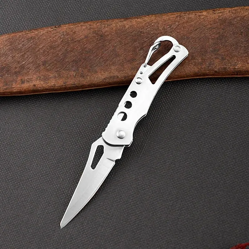 Mini Pocket Knife Keychain Portable Folding Self Defense Tactical Knife*